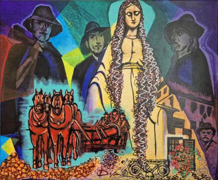 Pozdrav iz Lukovice (Akril-platno - 50x60) Diana Magister Korelc